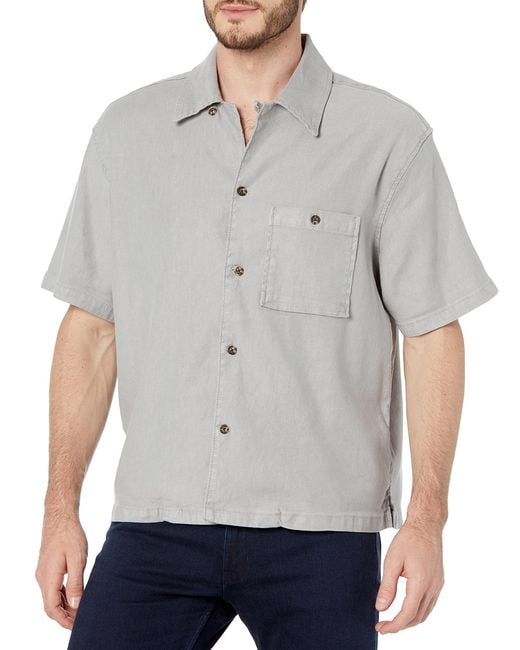 Hudson Gray Linen Shirt for men