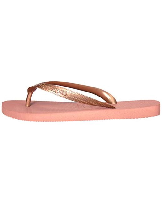 havaianas top tiras rose gold