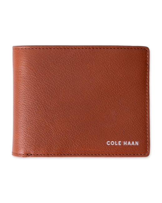 Cole Haan Brown Extra Capacity Rfid Passcase Wallet for men