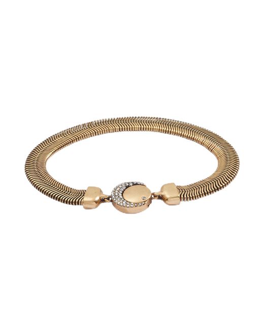 ALEX AND ANI Brown Xl Herringbone Chain Bracelet