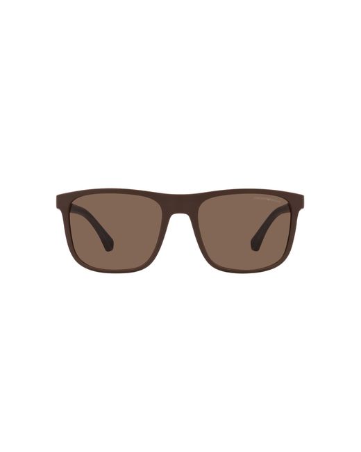 Emporio Armani Black Ea4129 Square Sunglasses for men