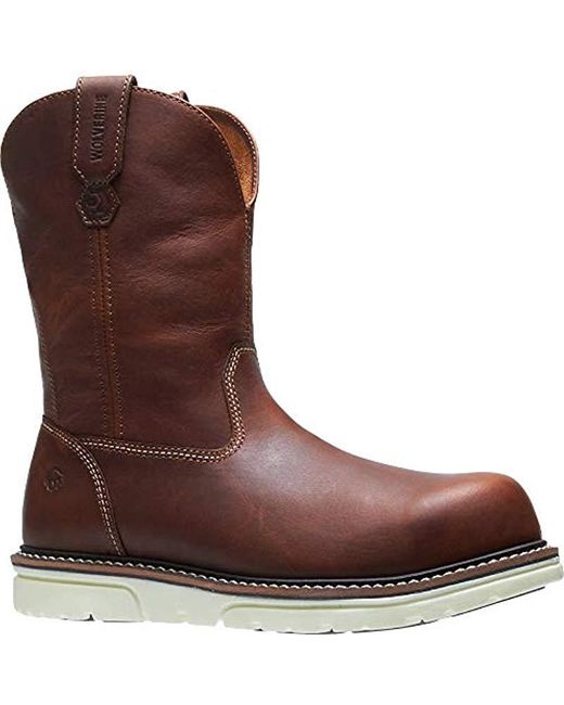 Wolverine Leather I90 Durashocks Wellington Wedge 10'' Composite Toe