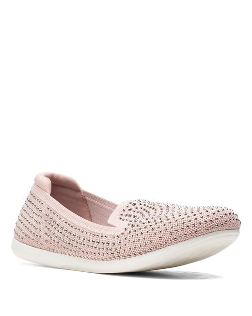 Clarks Pink Womens Carly Dream Loafer Flat