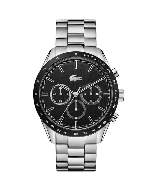 Lacoste Black Analog Quartz Watch With Stainless Steel Strap 2011272 for men
