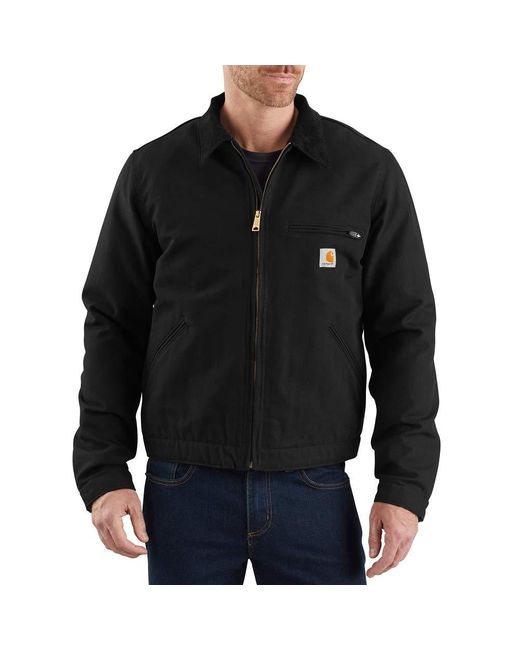 Carhartt Black Mens Duck Detroit Jacket for men