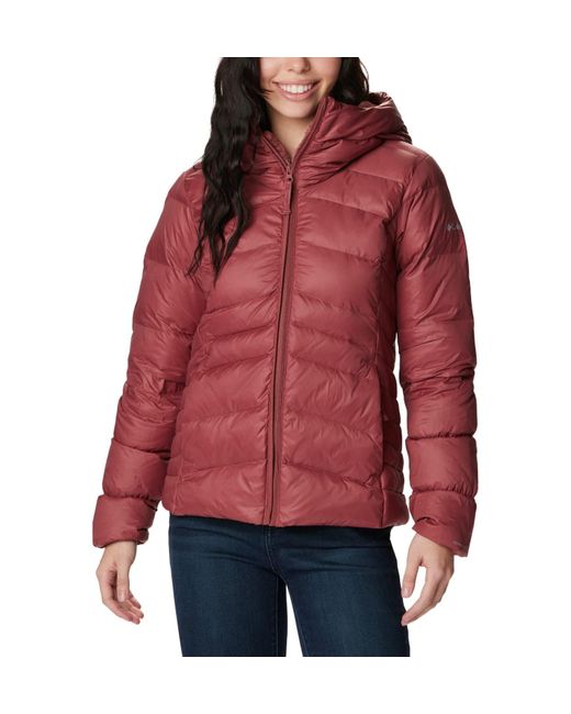 Columbia Red Autumn Park Down Hooded Jacket