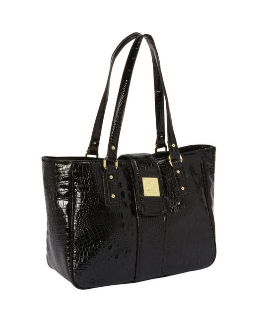 Anne Klein Return To Nature Tote Shoulder Bag,black,one Size