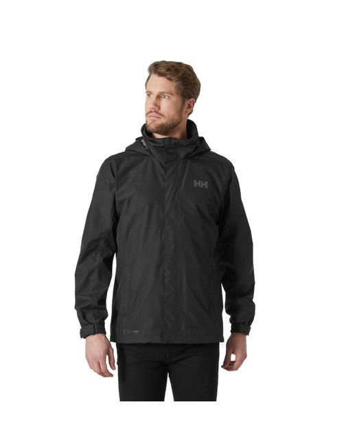 Helly Hansen Black Dubliner Waterproof Windproof Breathable Rain Coat Jacket for men