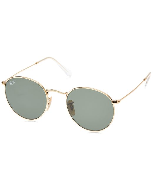 Ray-Ban Rb3447 Round Metal Sunglasses in Blue - Save 19% - Lyst