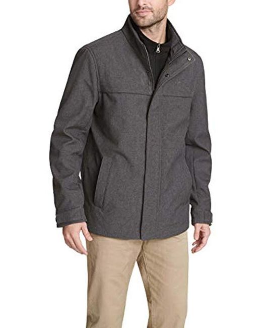 Dockers Fleece Soft Shell Jacket (regular And Big And Tall Sizes) in