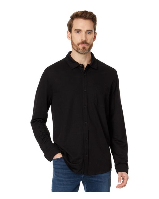 John Varvatos Black Mcgiles Shirt for men