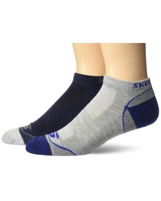 Skechers 6 Pack Low Cut Socks in Navy (Blue) for Men - Lyst
