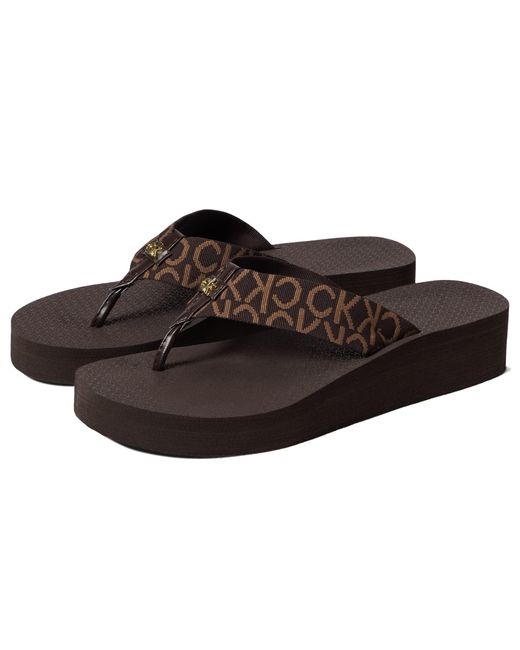 Calvin Klein Meena Flipflop in Black Lyst