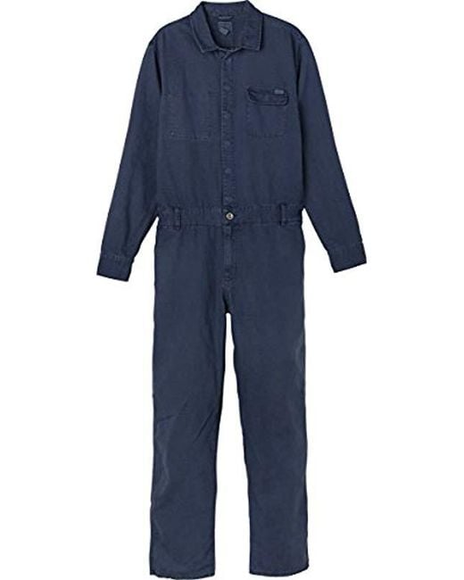 RVCA Blue Neutral Jumpsuit Long Sleeve Coverall for men
