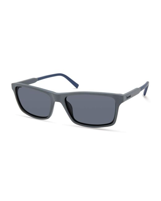 Timberland Tba9268 Polarized Rectangular Sunglasses in Gray for Men | Lyst