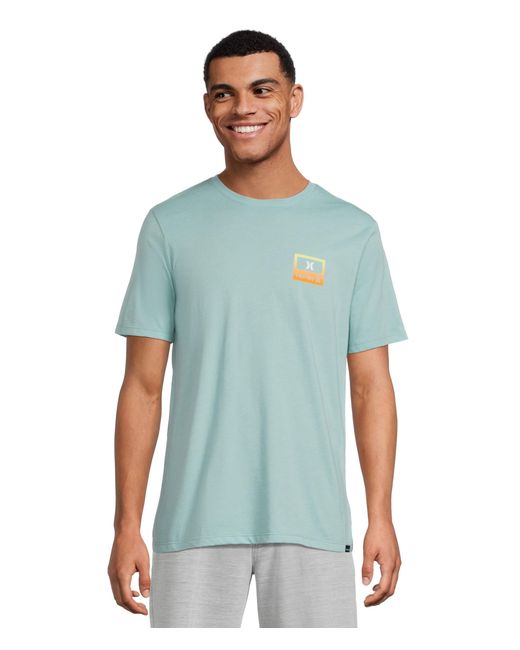 Hurley Blue Divide Short Sleeve for men