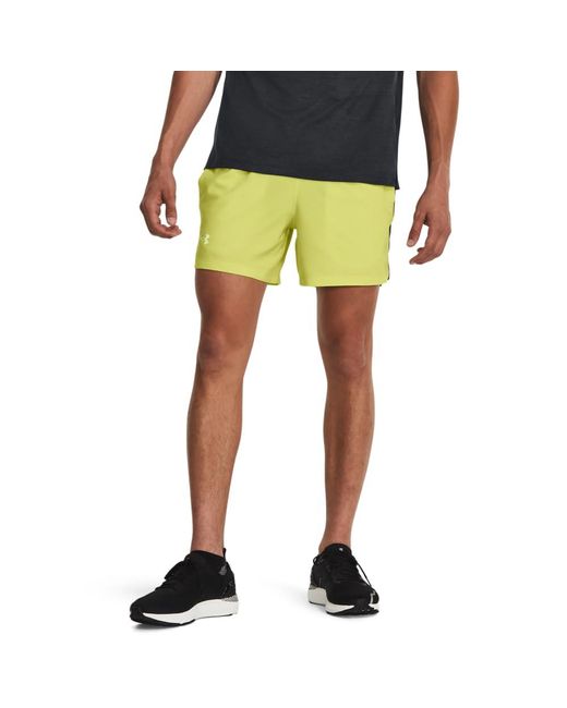 Under Armour S Launch 5 Shorts Lime Yellow M for men
