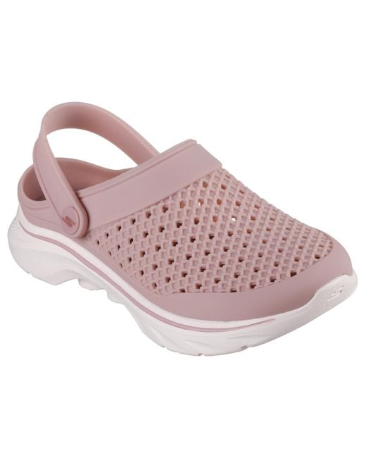 Skechers Foamies Go Walk 7-joyous Clog in Pink Lyst UK