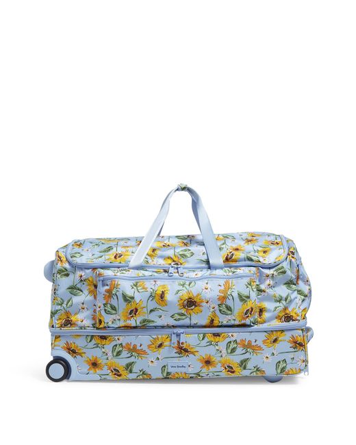 Vera Bradley Recycled Lighten Up Reactive Xl Foldable Rolling Duffle
