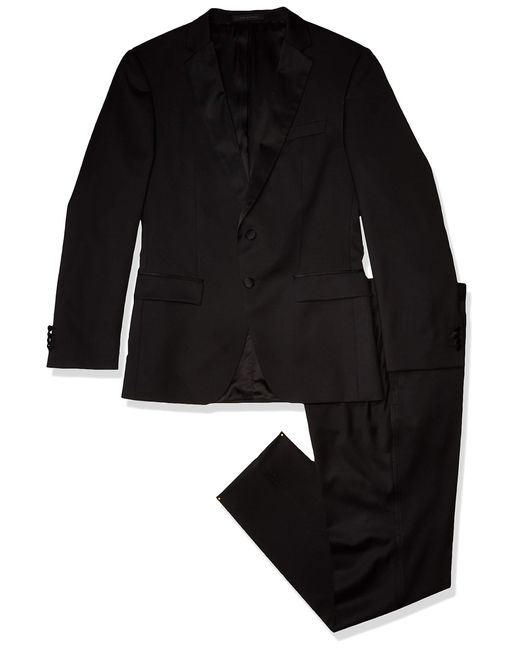 Boss Black Boss Solid Contemporary Slim Fit Tuxedo Suit for men