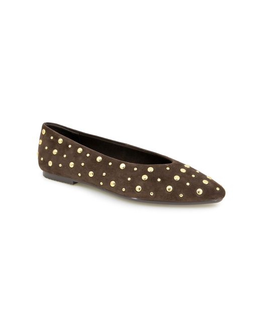 Splendid Brown Latouche Studs Ballet Flat