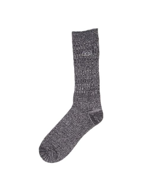 Ugg Black Trey Rib Knit Slouchysocks for men