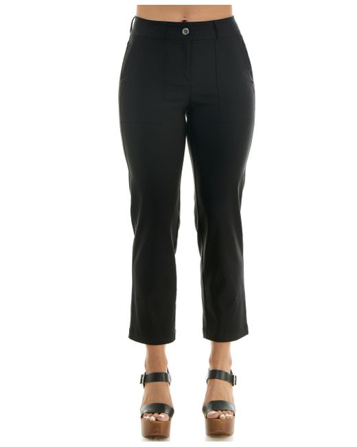 Nanette Lepore Black Nanette Lepore S Fly Front Boot Cut Freedom Stretch With Functional Deep Stitch Pockets + Belt Loops Pants