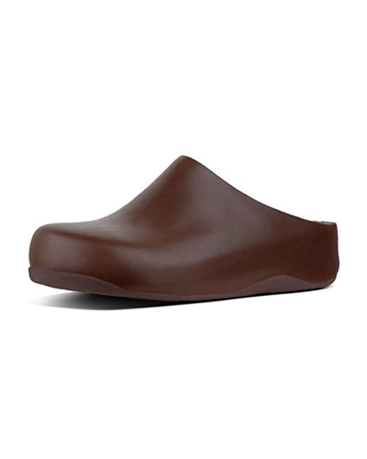 Fitflop Brown Shuv Leather Clog