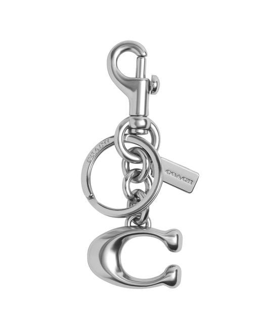 COACH Metallic Solid C Bag Charm