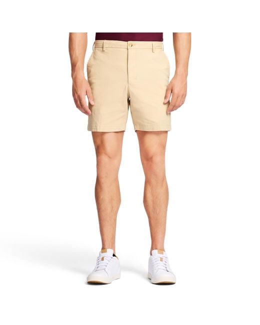 Izod Natural Saltwater Stretch 7" Chino Short for men