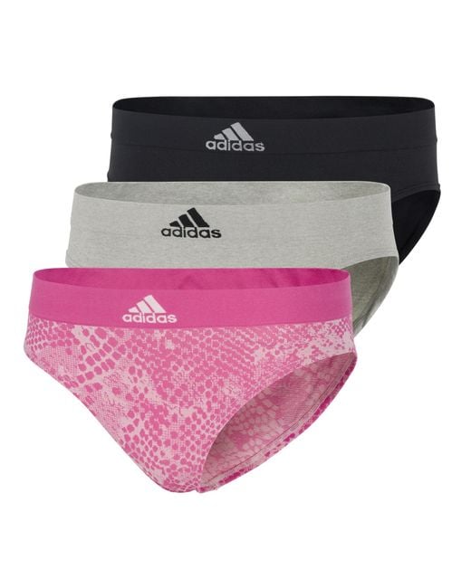 Adidas Pink Seamless Hipster Underwear Multipack