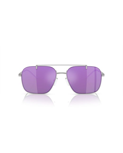 Emporio Armani Purple Ea2150 Aviator Sunglasses for men