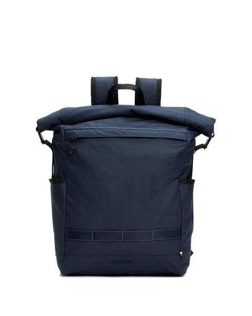 Tommy Hilfiger Blue S Colour Rolltop Backpack for men