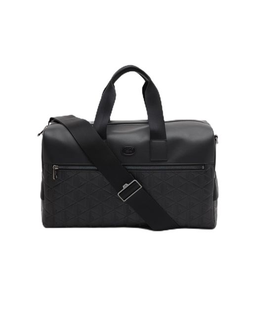 Lacoste Black Duffle Bag for men