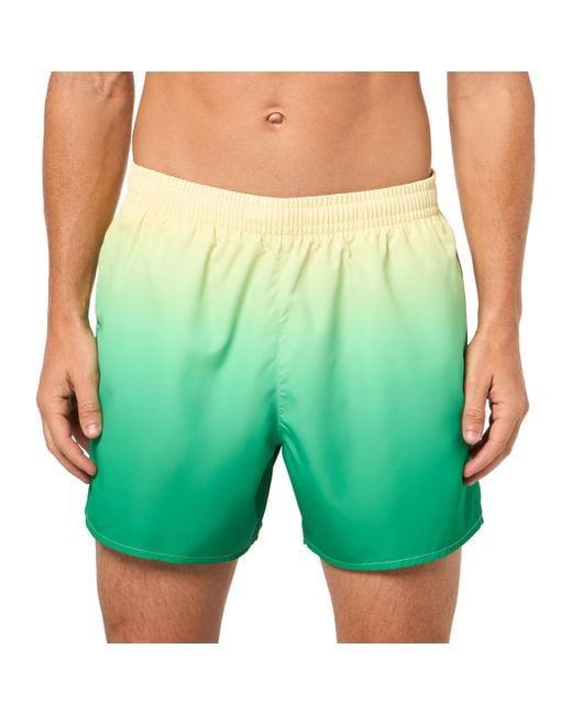 Lacoste Green Gradient Print Swim Trunks for men