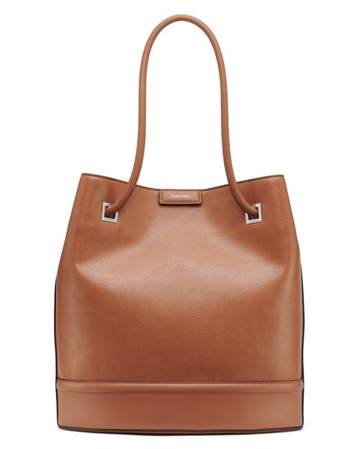Calvin Klein Brown Ash Tote Bag –