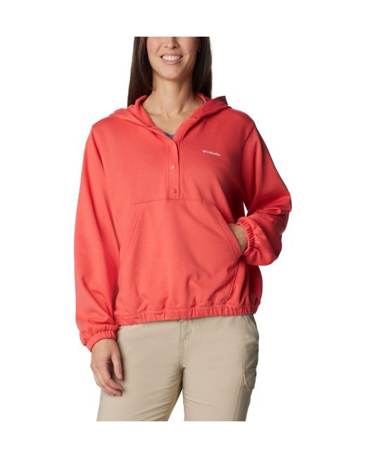 Columbia Red Trek French Terry Coverup
