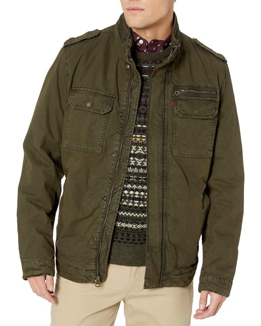 levi's military jacket green