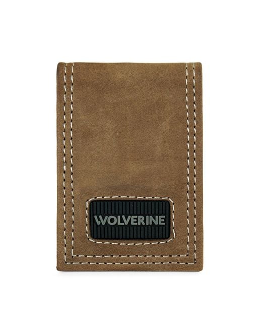 Wolverine Green Rfid Blocking Card Case Wallets And Money Clips for men
