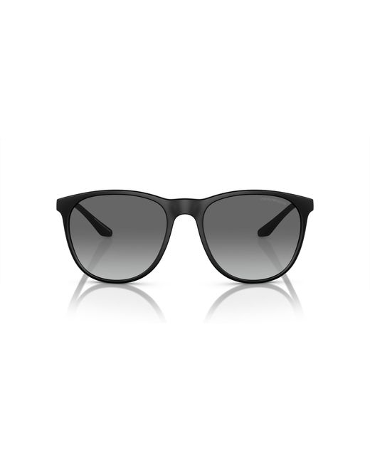 Emporio Armani Black Ea4210 Round Sunglasses for men