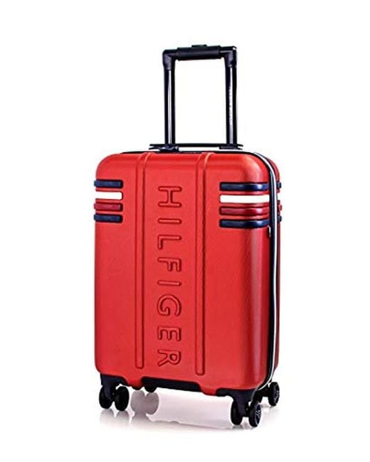 Tommy Hilfiger 20" Expandable Hardside Luggage With Tsa Lock, Red