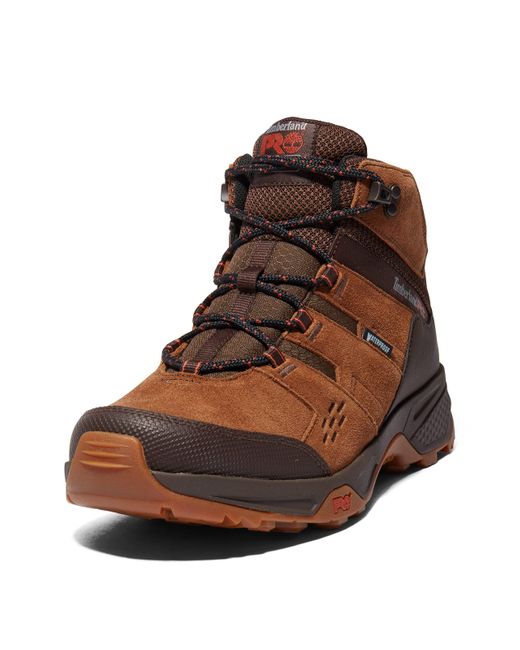 Timberland Brown Switchback Lt 6 Inch Soft Toe Waterproof Industrial Hiker Work Boot for men