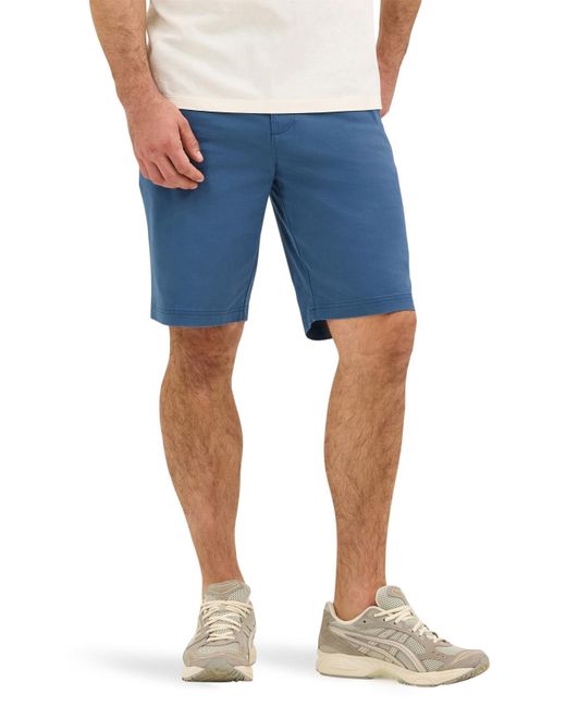 Lee Jeans Blue Extreme Motion Flat Front Short for men