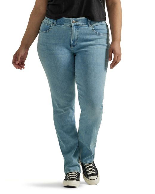 Lee Jeans Blue Size Ultra Lux Comfort With Flex Straight Leg Jean
