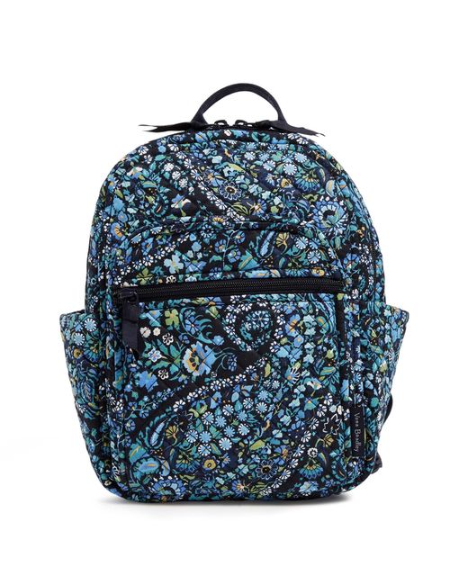 Vera Bradley Blue Cotton Small Backpack