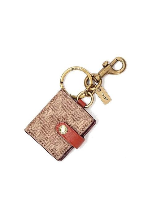 COACH Green Signature Pictureframe Bag Charm