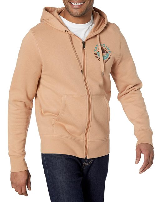 Fleece Full-Zip Hoodie Sweatshirts Sudaderas con Capucha de Forro Polar con Cremallera Completa Amazon Essentials de hombre de color Blue