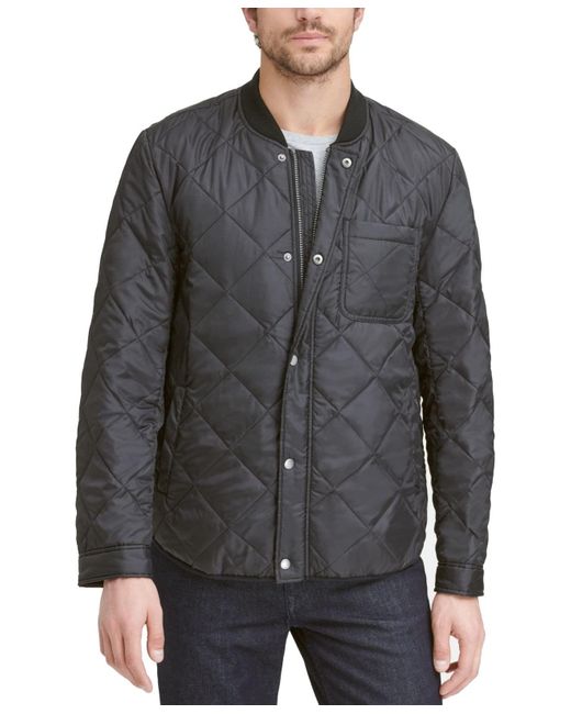 Cole Haan Gray Signature Transitional Quilted Nylon Jacket for men
