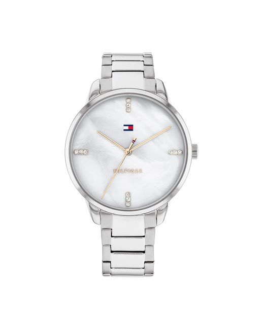Tommy Hilfiger White 1782544 Stainless Steel Case And Link Bracelet Watch Color: Silver