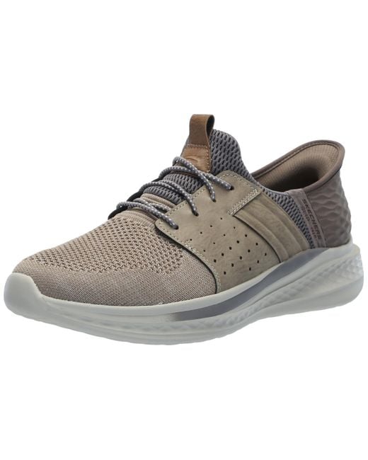Skechers Black Slade-ocon 210811 Knitted Bungee Lace Slip-ins for men